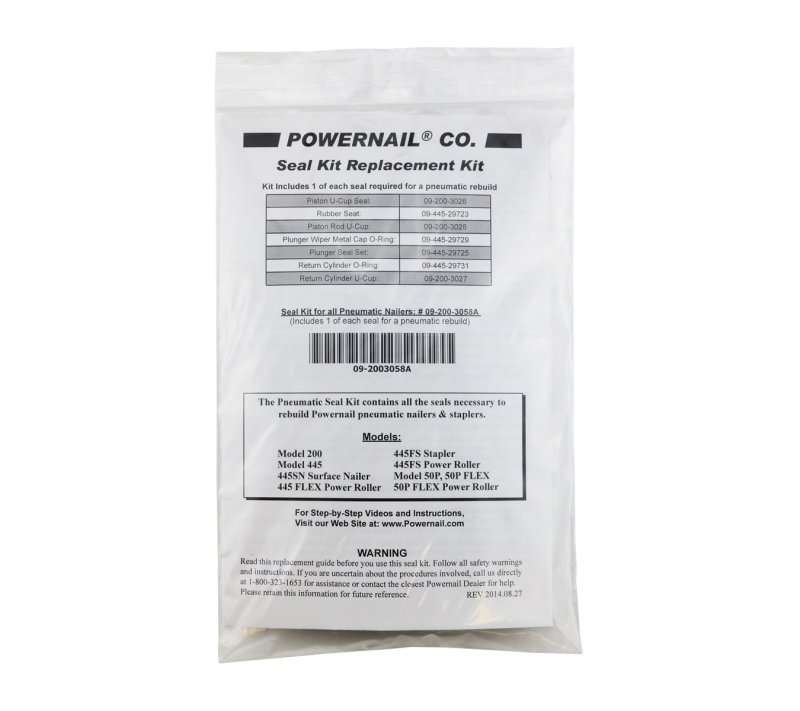 (image for) Powernail 09-2003058A 1845F Seal Kit - 1ea. of all Seals