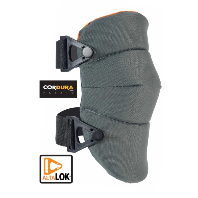 ALTA 50703.50 AltaSOFT Industrial Capless Knee Pads - AltaLOK Orange & Gray