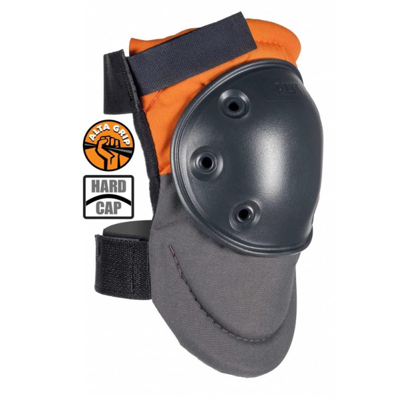 ALTA 50900.50 AltaPRO Hard Cap Industrial Knee Pads - AltaGRIP Orange & Gray