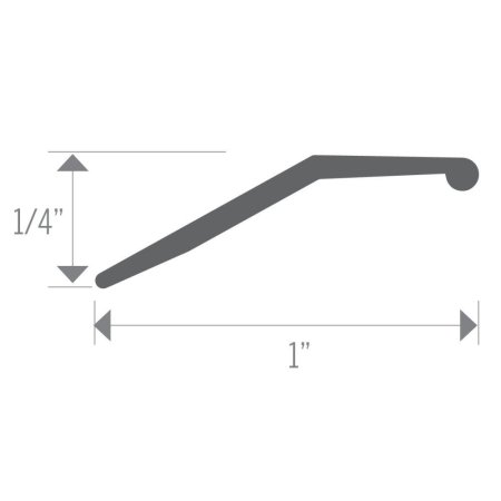(image for) MD PRO 1-1/2" Aluminum Bevel Bar – Heavy Duty