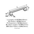 (image for) Amerock Appoint 5-1/16in(128mm) Center-To-Center Pull