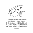 (image for) Amerock Bar Pulls 1-15/16in (49mm) Length Knob - clone