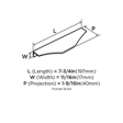 (image for) Amerock Aloft 4-9/16 In (116 Mm) Center-To-Center Edge Pull