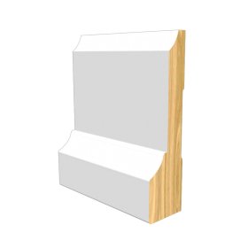 M-Trim 310 1" x 3-3/4" x 17' Primed Pine Casing - Neo