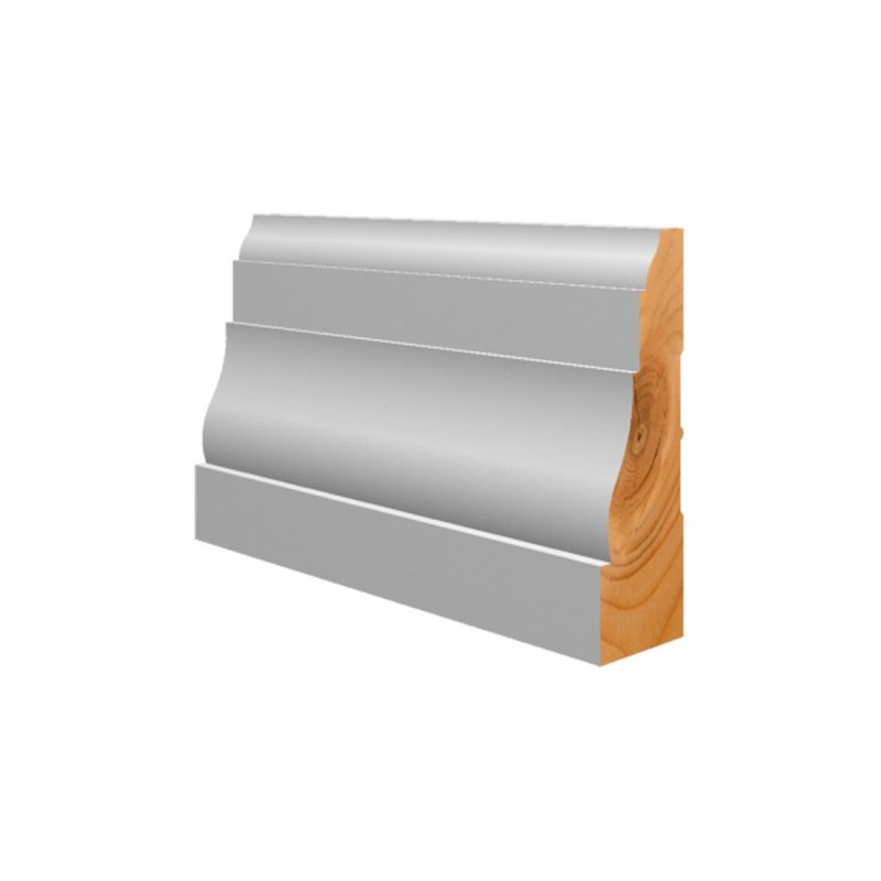 M-Trim 366 11/16\" x 2-1/4\" x 17\' Primed Pine Casing - Colonial