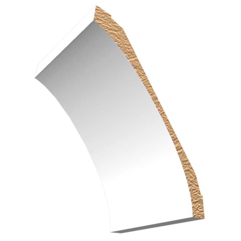 M-Trim 700 1\" x 7\" x 16\' Primed MDF Crown Molding - Deco Square