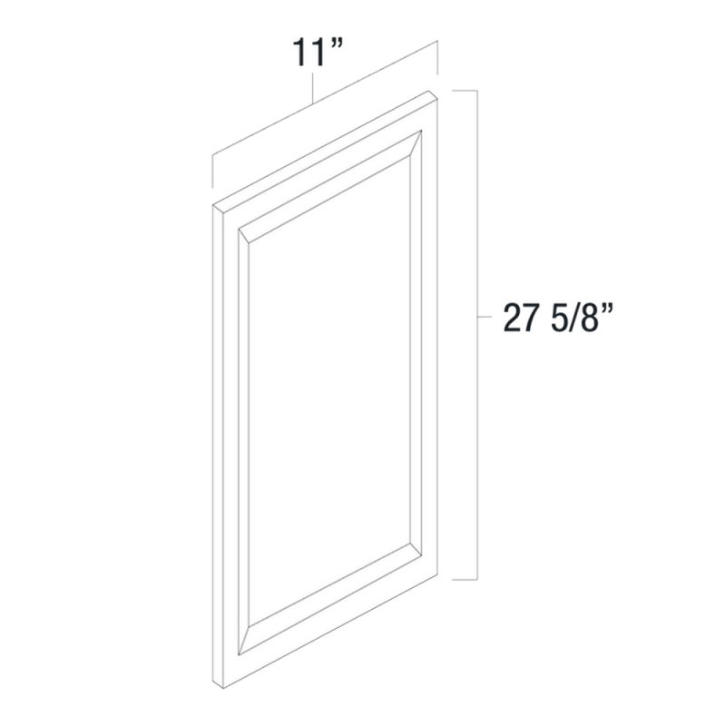 White Shaker 12\" x 30\" Decorative Panel - WS-DP1230