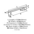 (image for) Amerock Exceed 6-5/16in(160mm) Center-To-Center Pull - Polished Chrome