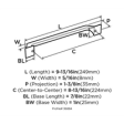 (image for) Amerock Exceed 8-13/16in(224mm) Center-To-Center Pull - Polished Chrome