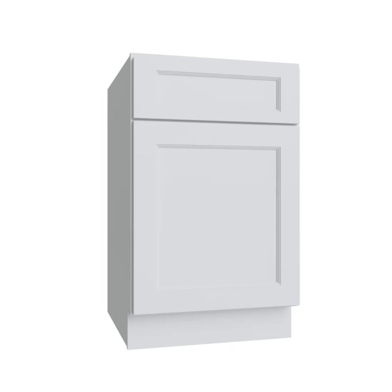 Bright White 21\" Single Door & Drawer Base Cabinet - BW-B21