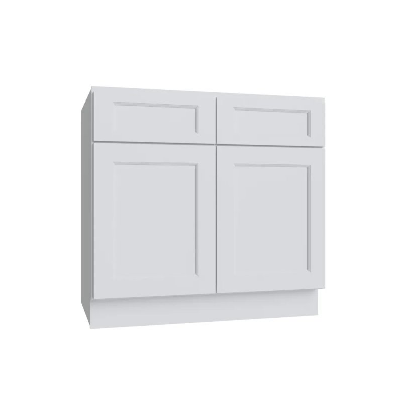 Bright White 24\" Double Door Base Cabinet - BW-B24-2