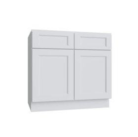 Bright White 27" Double Door Base Cabinet - BW-B27