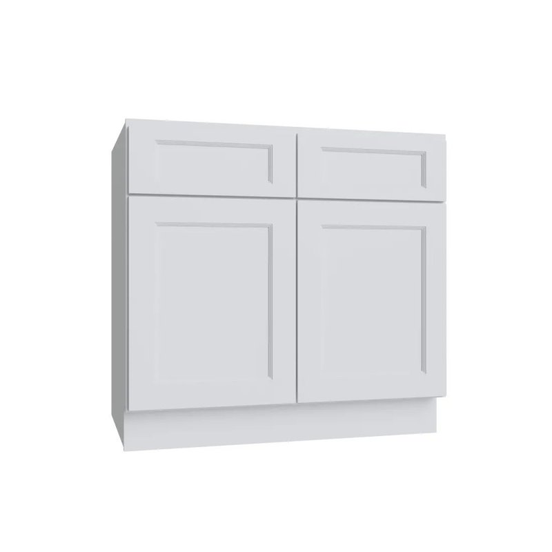 Bright White 27\" Double Door Base Cabinet - BW-B27