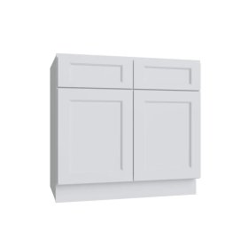 Bright White 36" Double Door Base Cabinet - BW-B36