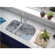 (image for) Pelican PL-VS3070 18G Stainless Steel Double Bowl Undermount Kitchen Sink 31-1/2'' x 20-1/2''