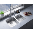 (image for) Pelican PL-VS6040 18G Stainless Steel Double Bowl Undermount Kitchen Sink 32'' x 20-1/2"