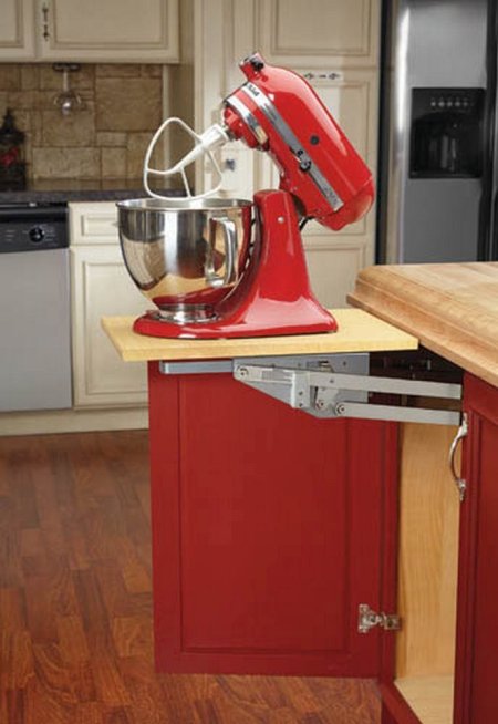 (image for) Rev-A-Shelf RAS-ML-HDCR Heavy Duty Mixer / Appliance Lift - Chrome