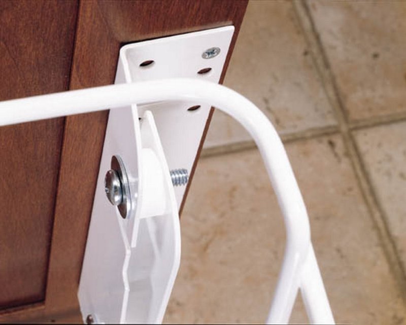 (image for) Rev-A-Shelf RV DM KIT 6 Way Adjustable Door Mount Kit For Pull-Out Hamper - White