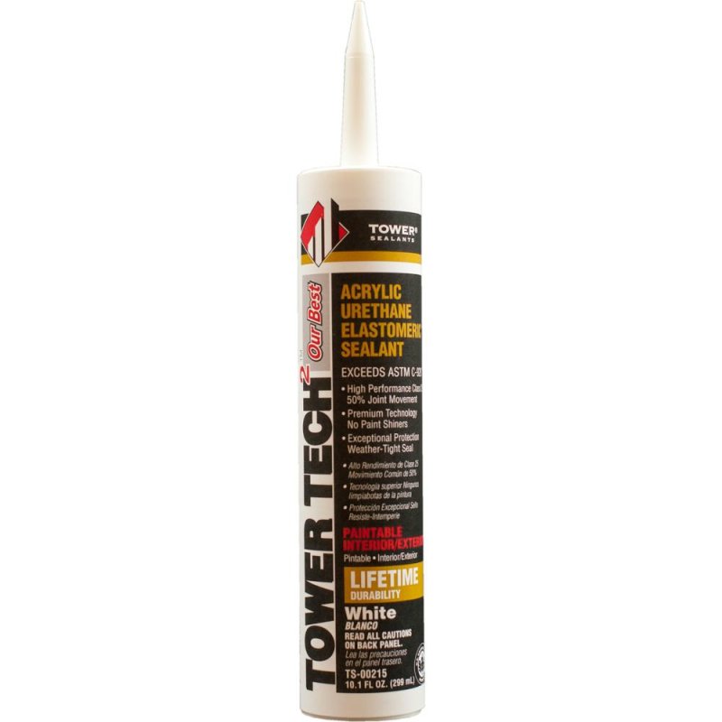 Tower Sealants TS-00215 Tower Tech 10.1 oz. Modified Acrylic Urethane Sealant - White