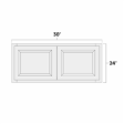 (image for) Aspen White 30" x 24" Bridge Wall Cabinet - ASP-W3024