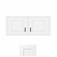 (image for) White Shaker 36" x 18" Bridge Wall Cabinet - WS-W3618