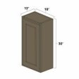 (image for) Winchester Grey 18" x 30" Single Door Wall Cabinet - WIN-W1830