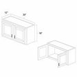 (image for) West Point Grey 33" x 18" Bridge Wall Cabinet - WPG-W3318