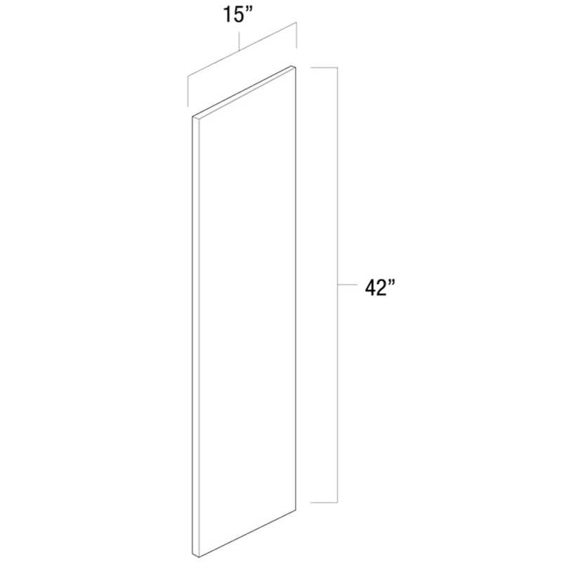 White Shaker 15\" x 42\" Wall Skin - WS-WS1542