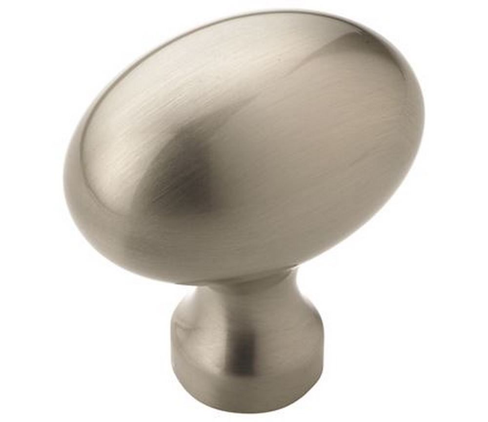 (image for) Allison Value 1-3/8\" Oval Knob - Satin Nickel