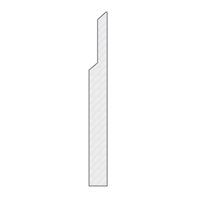 (image for) M-Trim 710 11/16" x 7-1/4" x 16' Primed MDF Baseboard - Neo