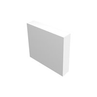 M-Trim 1x3 5/8" x 2-1/2" x 12' Waterproof Baseboard - Deco Square