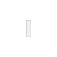 M-Trim 1x3 5/8" x 2-1/2" x 12' Waterproof Baseboard - Deco Square