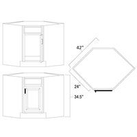 Diagonal Corner Sink Base Cabinets