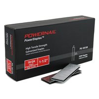 (image for) Powernail PS-18150 18-Gauge 1/4-Inch Crown 1-1/2-Inch Length Galvanized Flooring Staples - 5000 Per Box