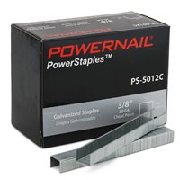 (image for) Powernail PS-5012C 3/8\" Chisel Point Carpet Pad Staples - 5000 Per Box