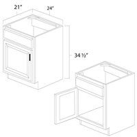 Brae 24" x 21" Vanity Sink Base Cabinet - BRA-VSB24