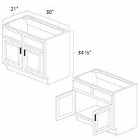 Brae 30" x 21" Vanity Sink Base Cabinet - BRA-VSB30