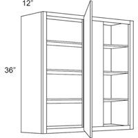 Mocha 24" x 36" Blind Corner Wall Cabinet - MOC-WBC2436