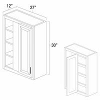 West Point Grey 27" x 30" Blind Corner Wall Cabinet - WPG-WBC2730