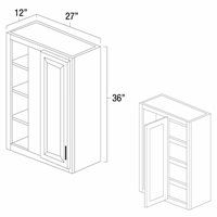 West Point Grey 27" x 36" Blind Corner Wall Cabinet - WPG-WBC2736
