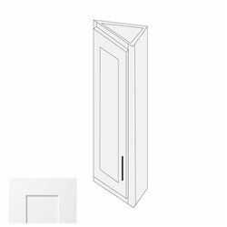 White Shaker 12" x 36" Angle End Wall Cabinet - WS-WCA1236