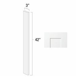 White Shaker 3" x 42" Wall Filler - WS-WF342