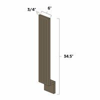 Winchester Grey 6" Fluted Base Filler - WIN-BFF6