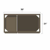 Winchester Grey 30" Vanity Sink Base Cabinet w/ Drawers on Left - WIN-V3021DL