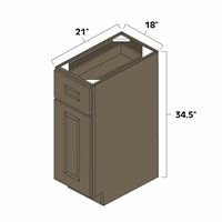 Winchester Grey 18" Vanity Base Cabinet - WIN-VB18