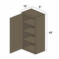 (image for) Winchester Grey 9" x 42" Single Door Wall Cabinet - WIN-W0942