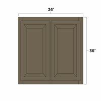 Winchester Grey 24" x 36" Double Doors Wall Cabinet - WIN-W2436