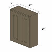 Winchester Grey 33" x 30" Double Doors Wall Cabinet - WIN-W3330