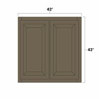 Winchester Grey 42" x 42" Double Doors Wall Cabinet - WIN-W4242