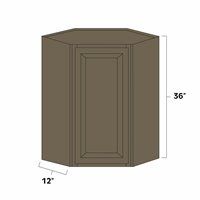 Winchester Grey 24" x 36" Diagonal Corner Wall Cabinet - WIN-WDC2436